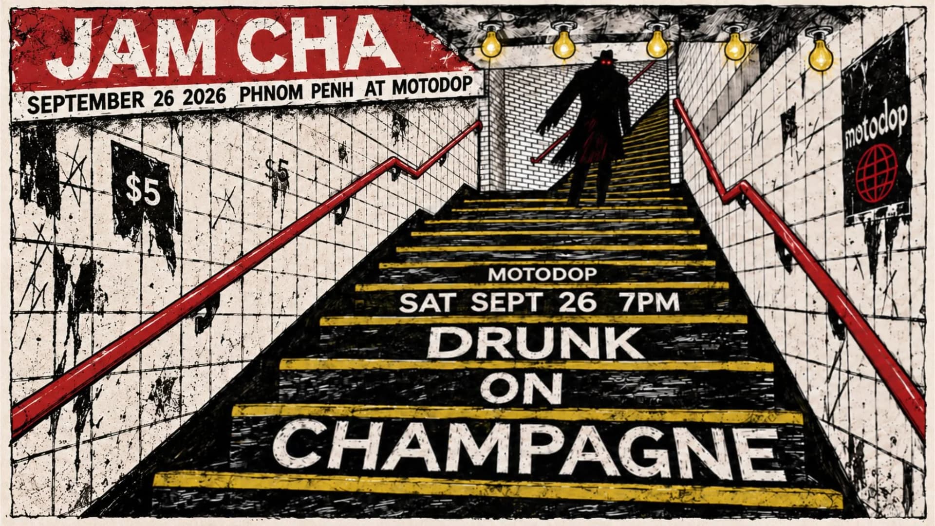 Drunk on Champagne + Jam-Cha