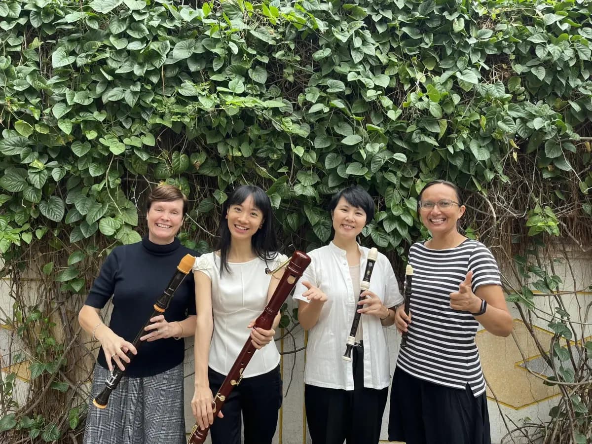 Earth Tones Recorder Quartet Debut Performance