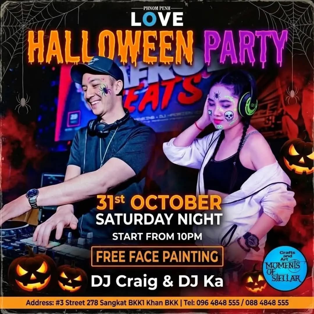 Halloween Night at Love Phnom Penh
